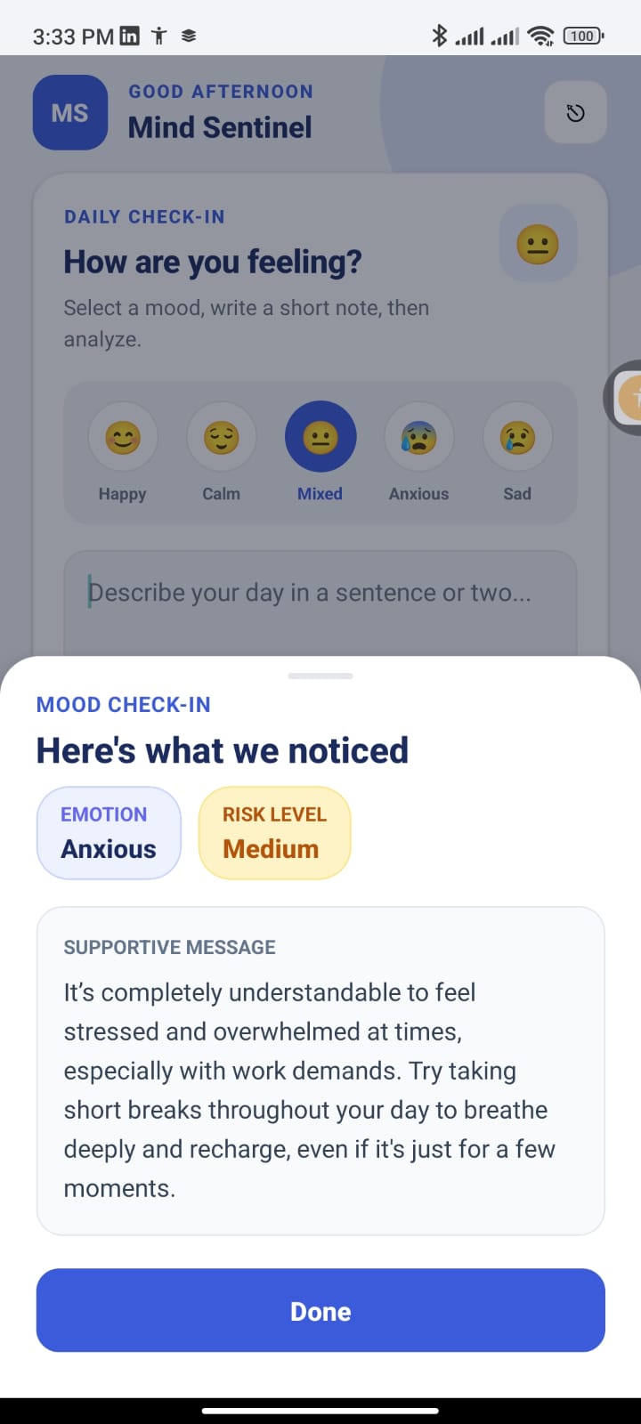 Mind Sentinal AI screen 8